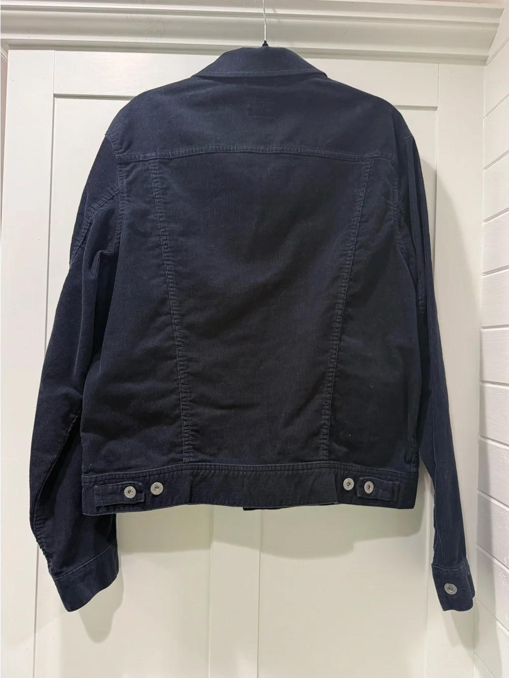 J. Crew Men’s Black Corduroy Trucker Jacket